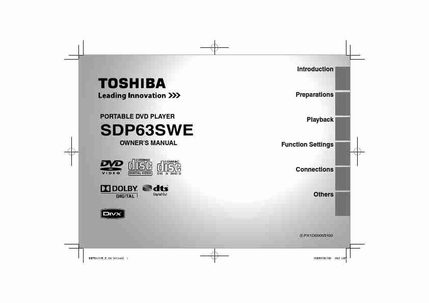 Toshiba Portable DVD Player SDP63SWE-page_pdf